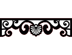 Laser Cut Floral Border Design 34 Free DXF File