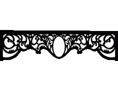 Laser Cut Floral Border Design 38 Free DXF File