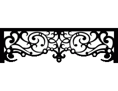 Laser Cut Floral Border Design 39 Free DXF File