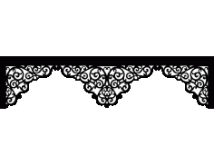 Laser Cut Floral Border Design 40 Free DXF File