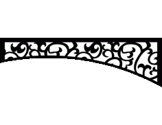 Laser Cut Floral Border Design 41 Free DXF File