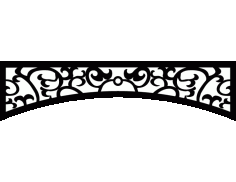 Laser Cut Floral Border Design 42 Free DXF File