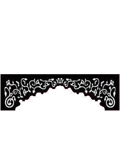 Laser Cut Floral Border Design 44 Free DXF File
