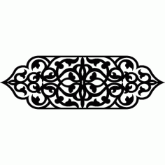 Laser Cut Floral Drawing Pattern Design Free DXF File