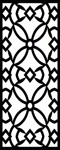 Laser Cut Floral Lattice Stencil Design Cnc Cutting Pattern Free DXF File