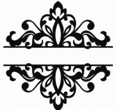 Laser Cut Floral Pattern Design Art Free DXF File