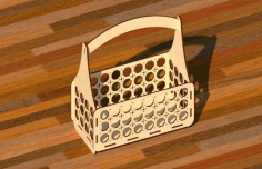 Laser Cut Flower Basket Wooden Storage Gift Baskets Free Vector File