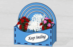 Laser Cut Flower Baskets Free Vector File