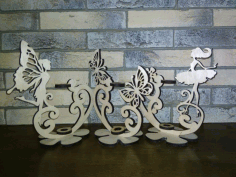 Laser Cut Flower Holder Free Vector File, Free Vectors File