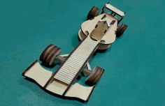 Laser Cut Formula 1 Racing Car Free Vector File