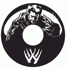 Laser Cut Franchises Vinyl Wall Clock Templates Free Vector File
