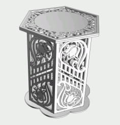 Laser Cut Furniture Coffee Table Free DXF File