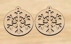 Laser Cut Geometric Christmas Tree Earrings Free Vector File