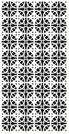 Laser Cut Geometric Grill Seamless Pattern Free DXF File