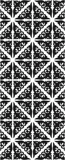 Laser Cut Geometric Jali Pattern Screen Free Vector File