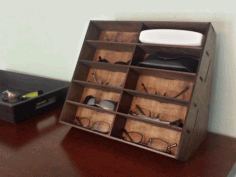 Laser Cut Glasses Rack Free DXF File