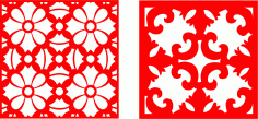 Laser Cut Grill Design Decoration Pattern Seamless Free Vector File