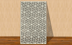 Laser Cut Grill Design Geometrical Pattern Free Vector File
