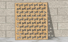 Laser Cut Grill Design Panel Room Partition Free DXF File