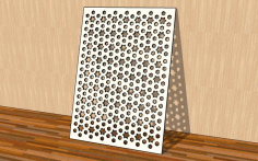 Laser Cut Grill Panel Elegant Template With Abstract Geometric Pattern Free Vector File