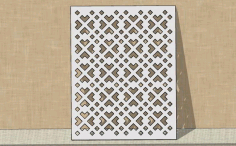 Laser Cut Grill Partition Fences Seamless Pattern Panel Lattice Free DXF File