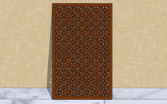 Laser Cut Grill Pattern Wall Panel Free Vector File