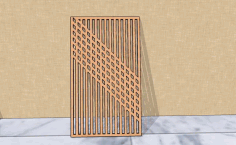 Laser Cut Grill Screen Room Divider Free DXF File