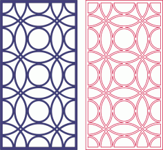 Laser Cut Grilles Patterns Seamless Design Free DXF File