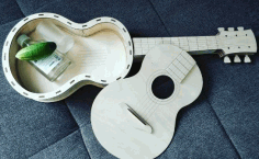 Laser Cut Guitar Gift Box 3d Wooden Keepsake Box Free Vector File, Free Vectors File