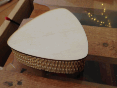 Laser Cut Guitar Pick Box Free DXF File