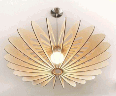 Laser Cut Hanging Lamp Free DXF File