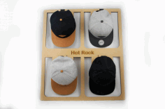 Laser Cut Hat Rack 5mm Mdf Free DXF File