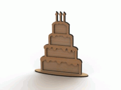 Laser Cut Heart Drop Box Guest Book Cake Free DXF File