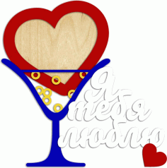Laser Cut Heart Shaped Photo Frame Free Vector File