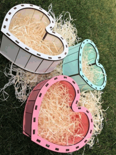 Laser Cut Heart Wood Box Template Free Vector File