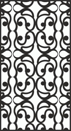 Laser Cut Hollow Engraving Pattern Free DXF File