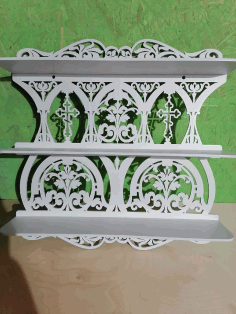 Laser Cut Home Altar Wooden Shelf For Icons Free Vector File
