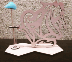 Laser Cut Horse Glass Planter Test Tube Flower Pot Free Vector File