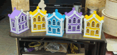 Laser Cut House Lamp Free DXF File