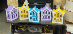 Laser Cut House Money Box 3mm Free DXF File