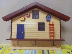 Laser Cut Housekeeper Layout Free DXF File