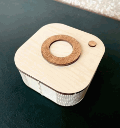 Laser Cut Instagram Sign Gift Box 4mm Free DXF File