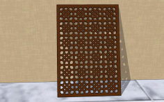 Laser Cut Interior Partition Room Divider Grill Pattern Jali Design Free Vector File