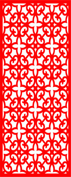 Laser Cut Jali Design Screen Free Vector File