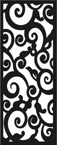 Laser Cut Jali Flourishing Floral Design Pattern Free Vector File