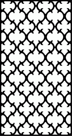 Laser Cut Jali Inspired Screen Free Vector File