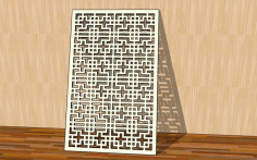 Laser Cut Jali Panel Geometric Pattern Grid Ornament Free Vector File