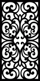 Laser Cut Jali Pattern Panel Design Free Vector File