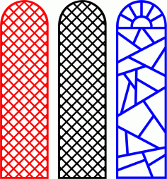 Laser Cut Jali Pattern Screen Designs Set Free Vector File