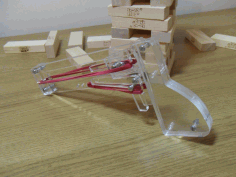 Laser Cut Jenga Pistol Free DXF File